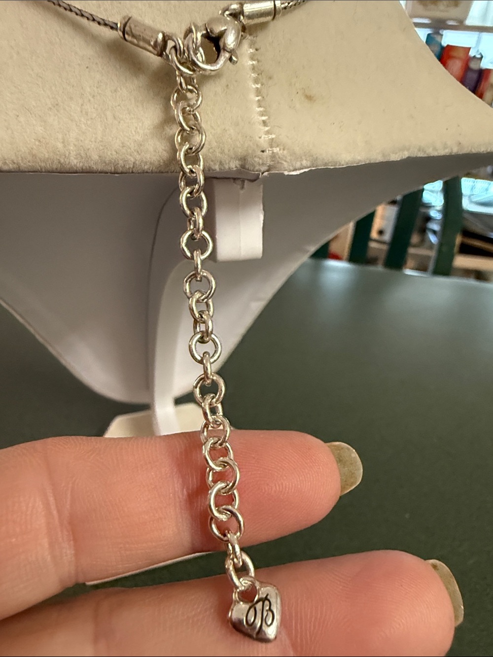Brighton Silver Heart Pendant Necklace with Pearl - Picture 5 of 5